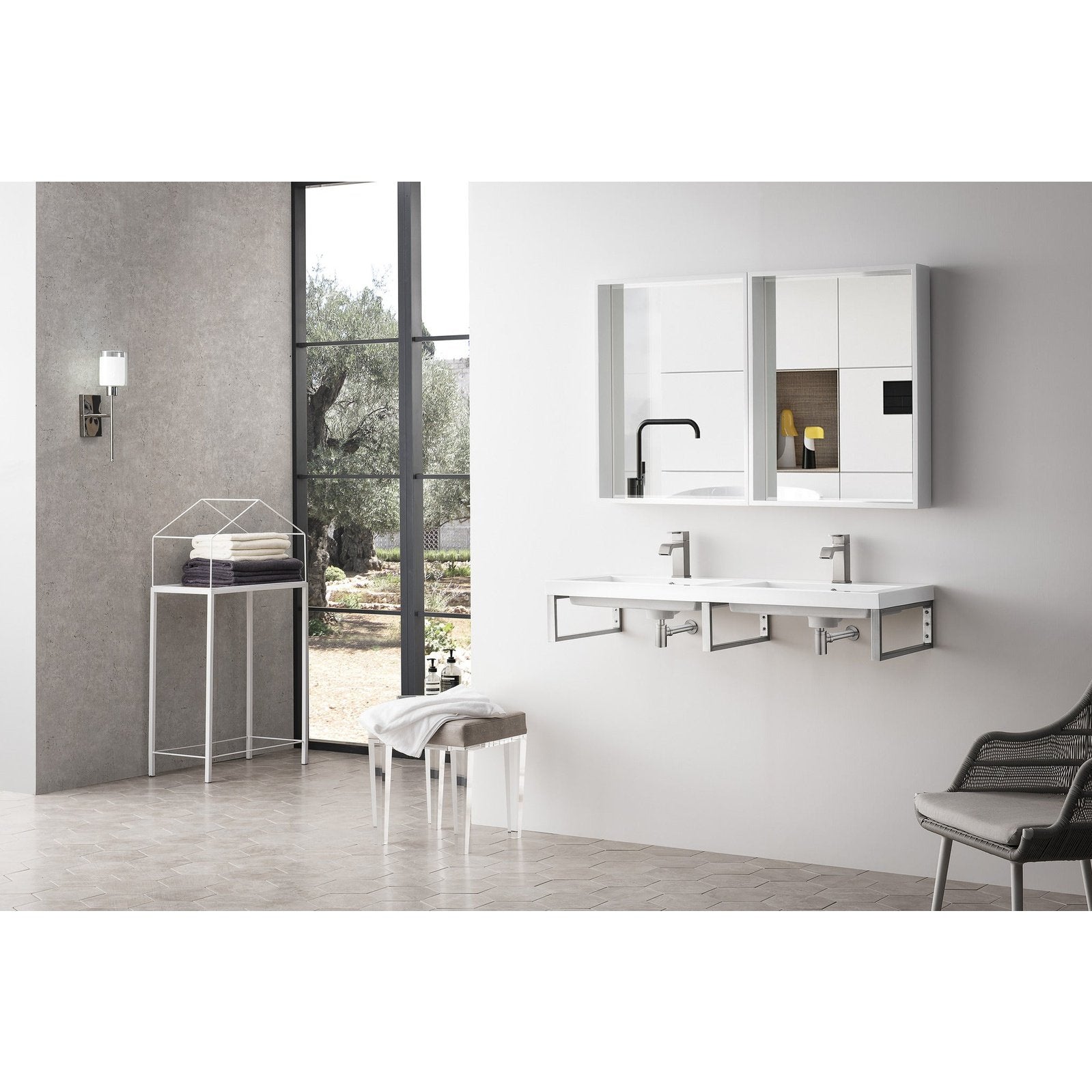 James Martin Vanities Three Boston 18" Wall Brackets - 055BK18BNK63WG2