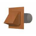 Copperlab Hammered Copper Dryer Vent / Exhaust Vent 4" - 12" - HCWDV10F