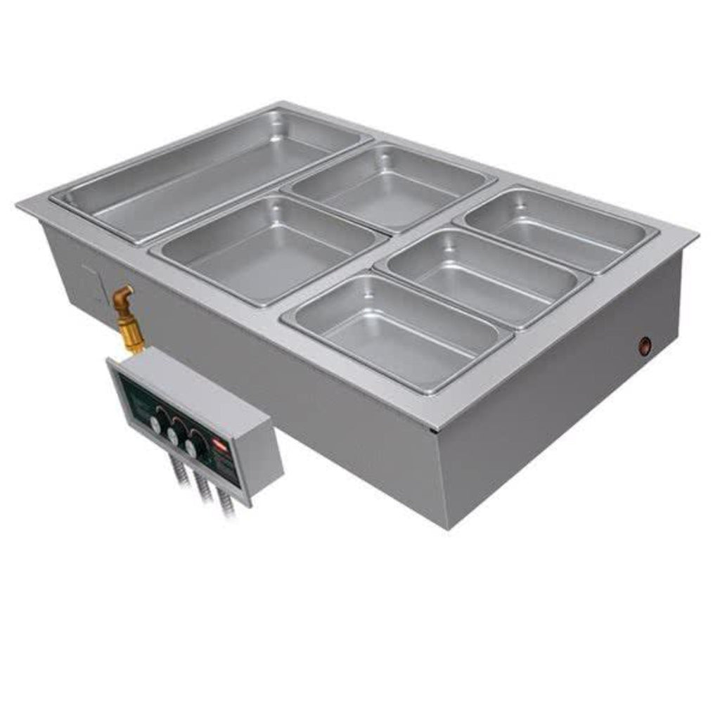 Hatco  2-Pan Drop-In Modular Heated Food Well with Manifold and Autofill - 220V, 1 Phase - HWBI-2MA