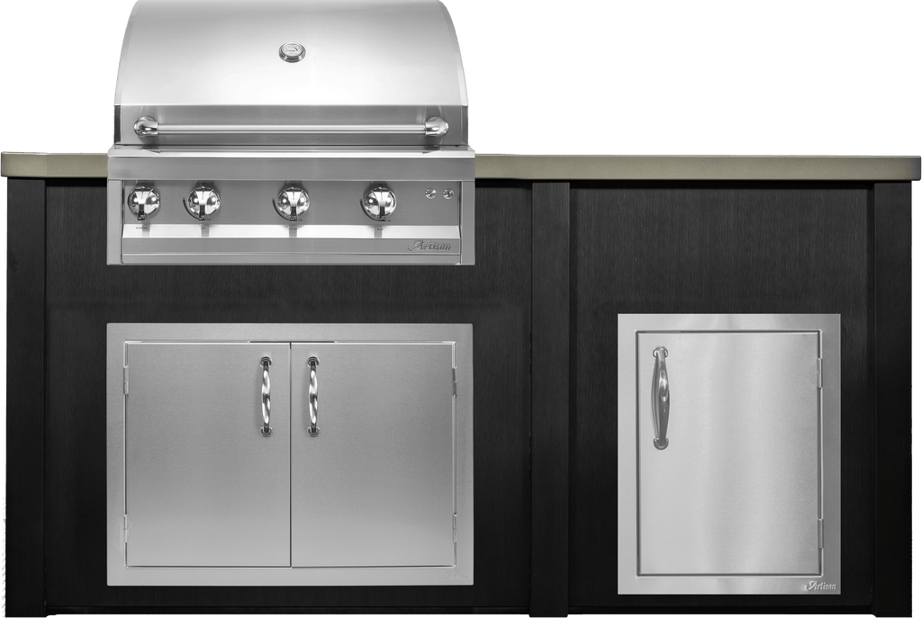 Haven 72" Artisan Outdoor Kitchen Island  w/ 17" Door - HART72DOOR