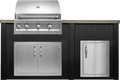 Haven 72" Artisan Outdoor Kitchen Island  w/ 17" Door - HART72DOOR