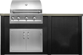 Haven 72" Artisan Outdoor Kitchen Island w/ Plain Panel - HART72PAN