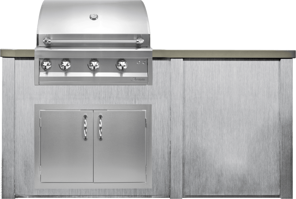 Haven 72" Artisan Outdoor Kitchen Island w/ Plain Panel - HART72PAN