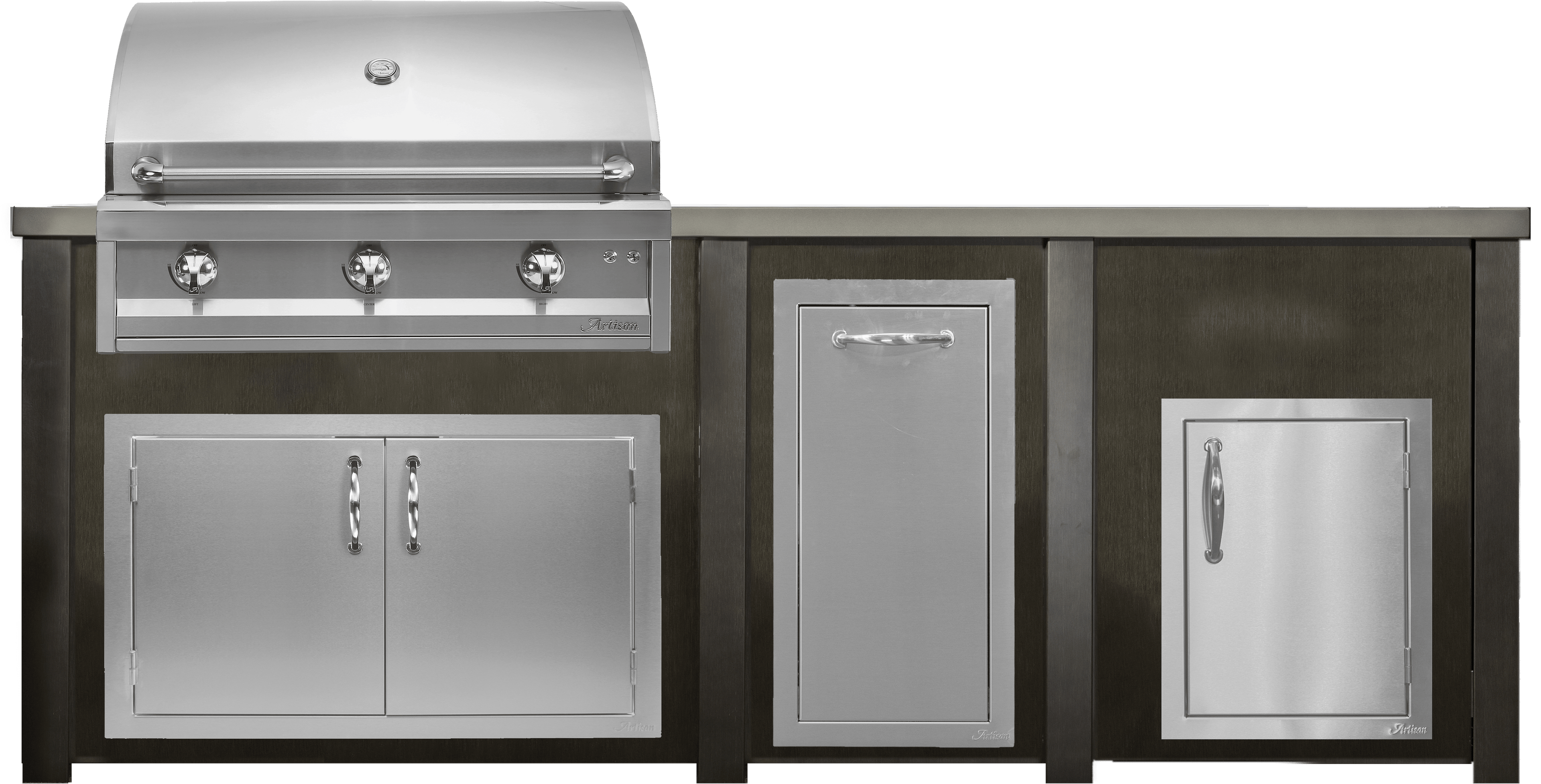 Haven 96" Artisan Outdoor Kitchen Island  w/ 17" Door - HART96DOOR
