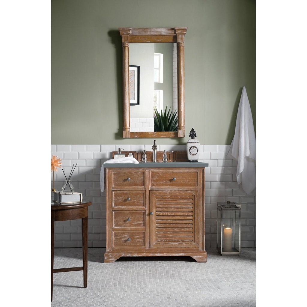 James Martin Vanities Savannah 36" Driftwood Single Vanity - 238-104-5511-3AF