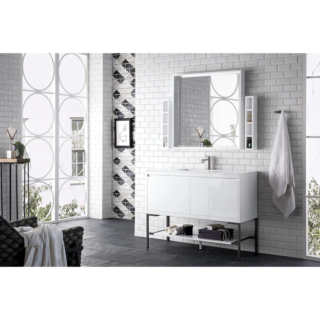 James Martin Vanities Milan 47.3" Single Vanity Cabinet - 801V47.3GWRGDCHB