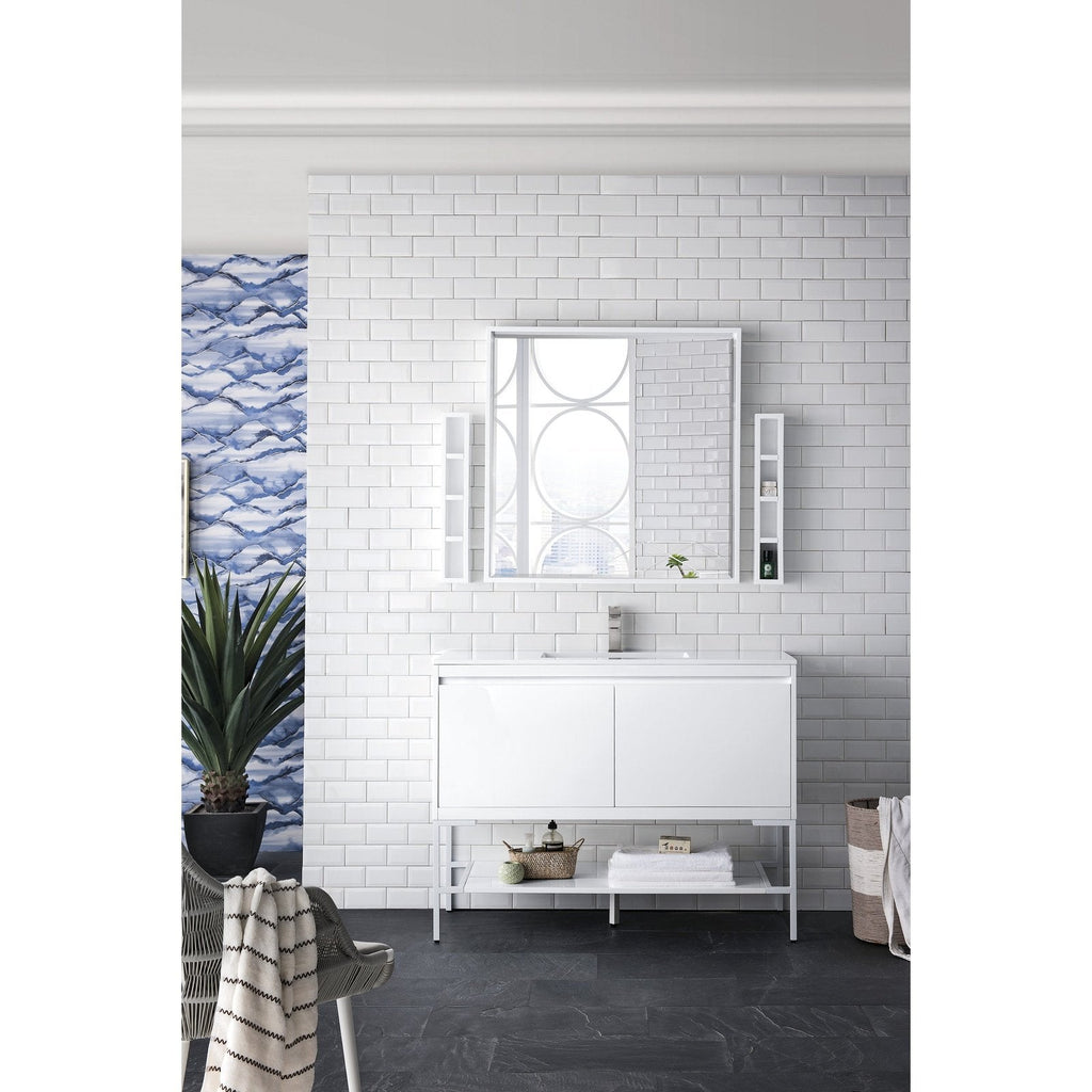 James Martin Vanities Milan 47.3" Single Vanity Cabinet - 801V47.3GWRGDCHB