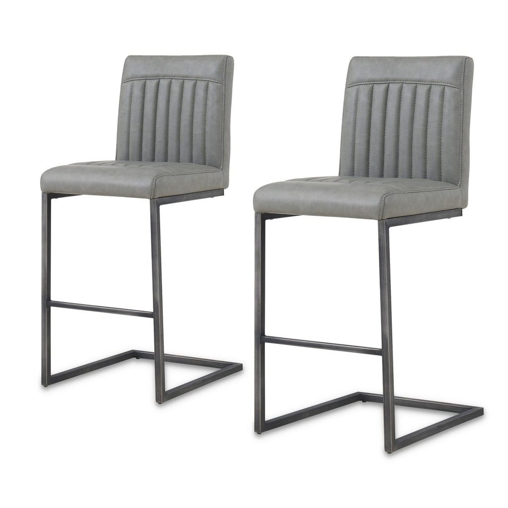 New Pacific Direct Ronan PU Leather Counter Stool, (Set of 2)  - 1060008-216