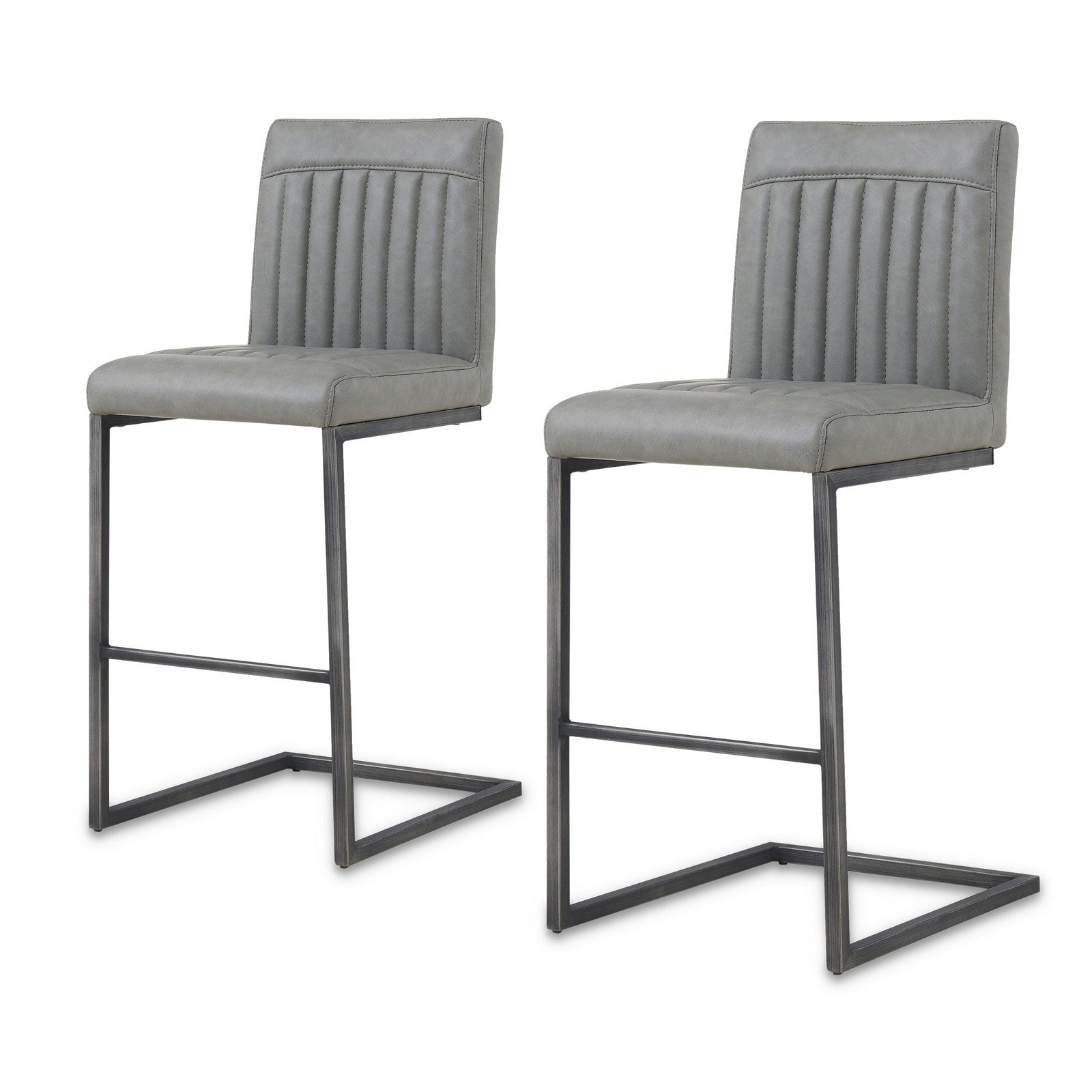 New Pacific Direct Ronan PU Leather Counter Stool, (Set of 2)  - 1060008-216