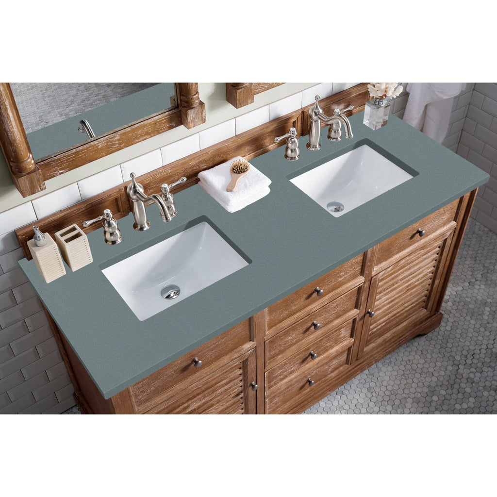 James Martin Vanities Savannah 60" Driftwood Double Vanity - 238-104-5611-3AF