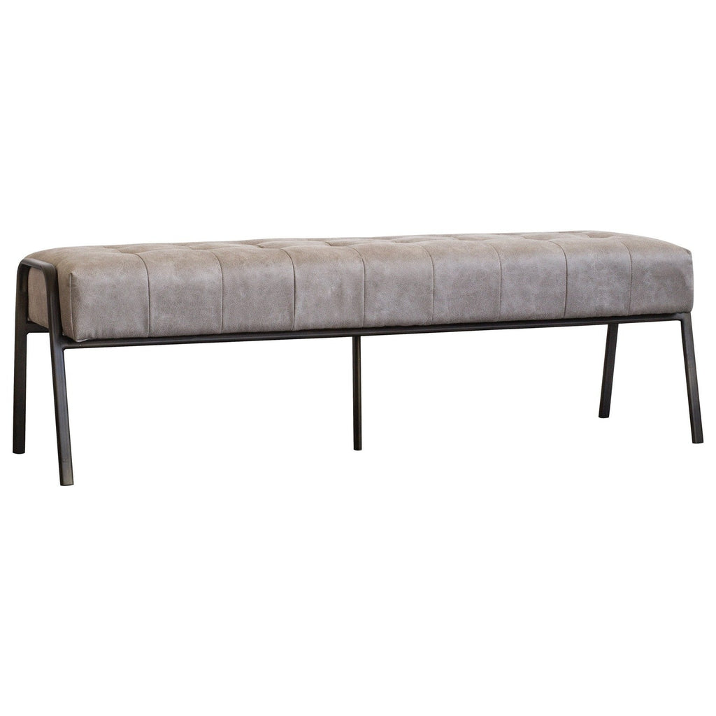 New Pacific Direct Venturi PU Leather Tufted Bench 9900025-278