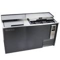 Maxx Cold Horizontal Bottle Cooler, 65"W, 17 cu. ft. Storage Capacity, in Black with Stainless Steel Top - MXCR65BHC