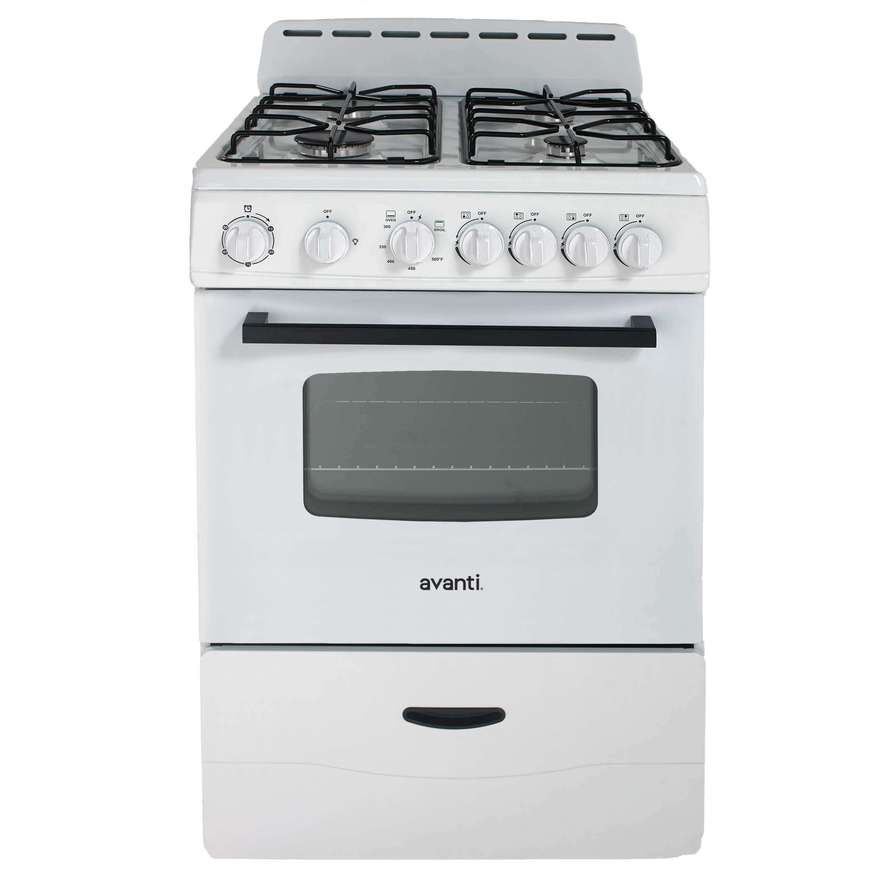 Avanti 24" Compact Gas Range Oven - GR2414CW