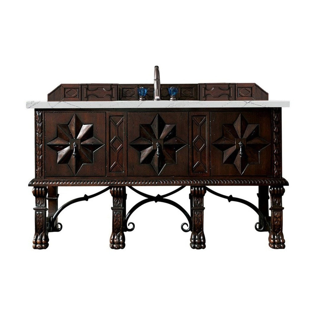 James Martin Vanities Balmoral 60" Single Vanity Cabinet - 150-V60S-ANW-3AF