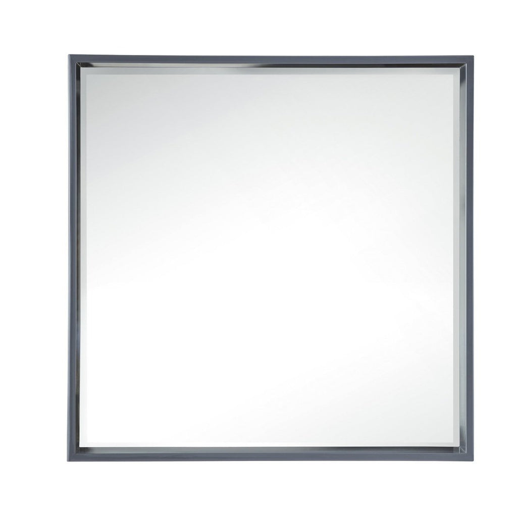 James Martin Vanities Milan 35.4" Square Cube Mirror - 803-M35.4-GW