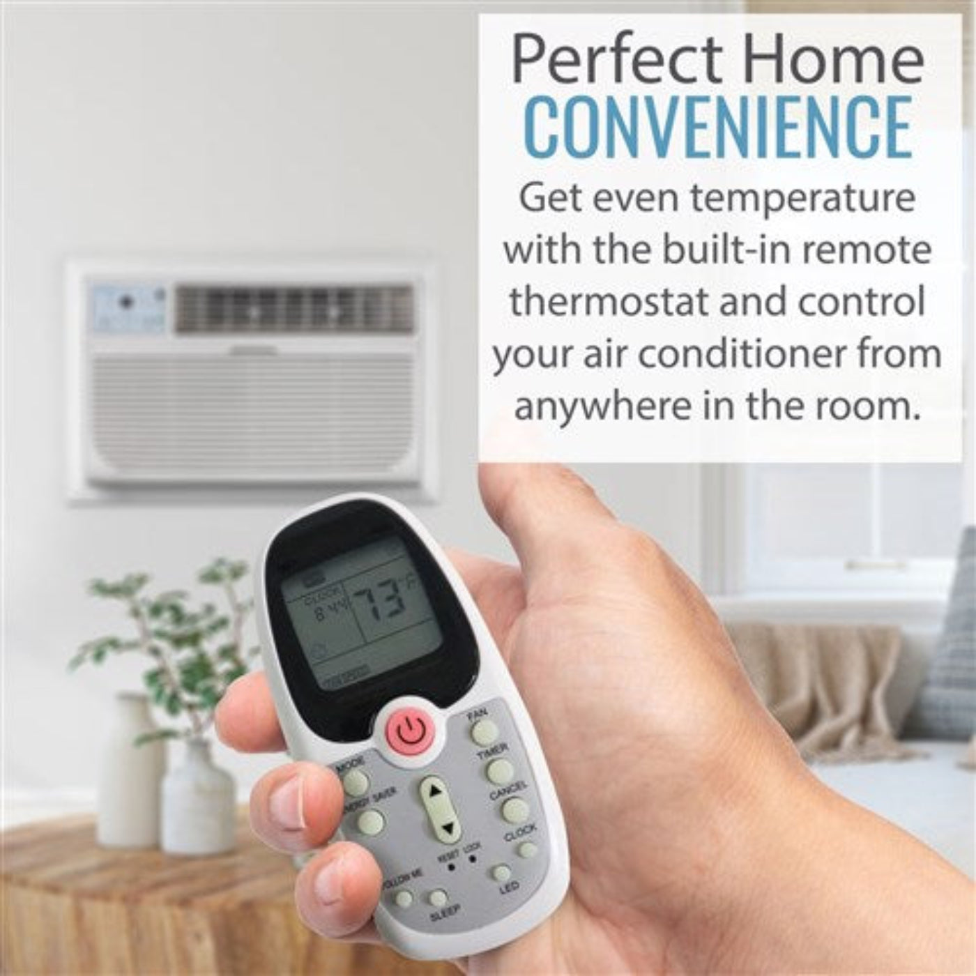 Keystone - 8, 000 BTU Through the Wall Heat/Cool, R32  -  KSTAT08-1HD