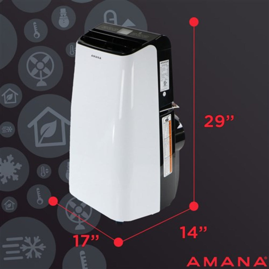 Amana - 10, 000 BTU Portable AC - White/Black  -  AMAP101AB-2