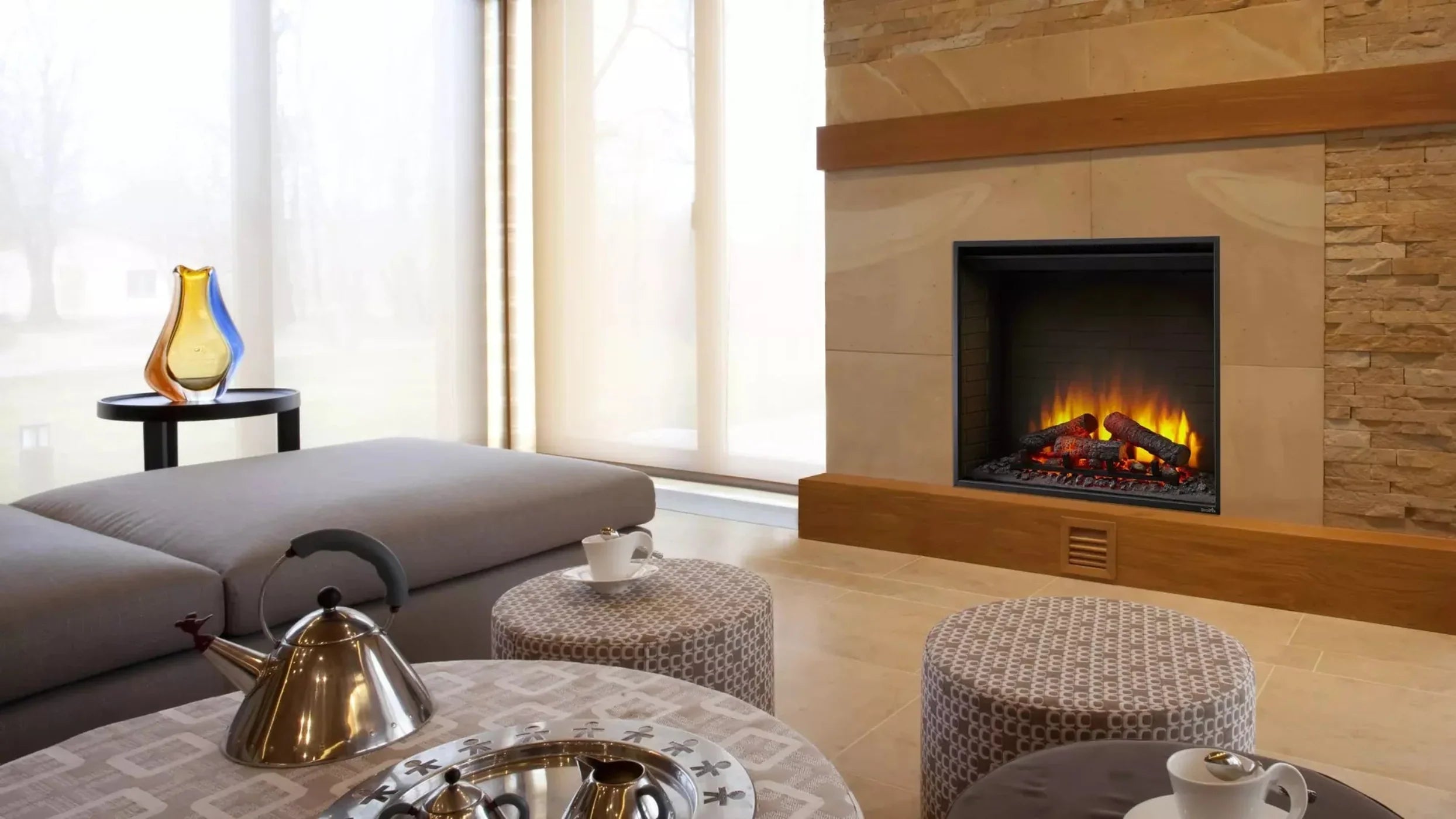 SimpliFire 36" Built-In Electric Fireplace - SF-BI36-EB