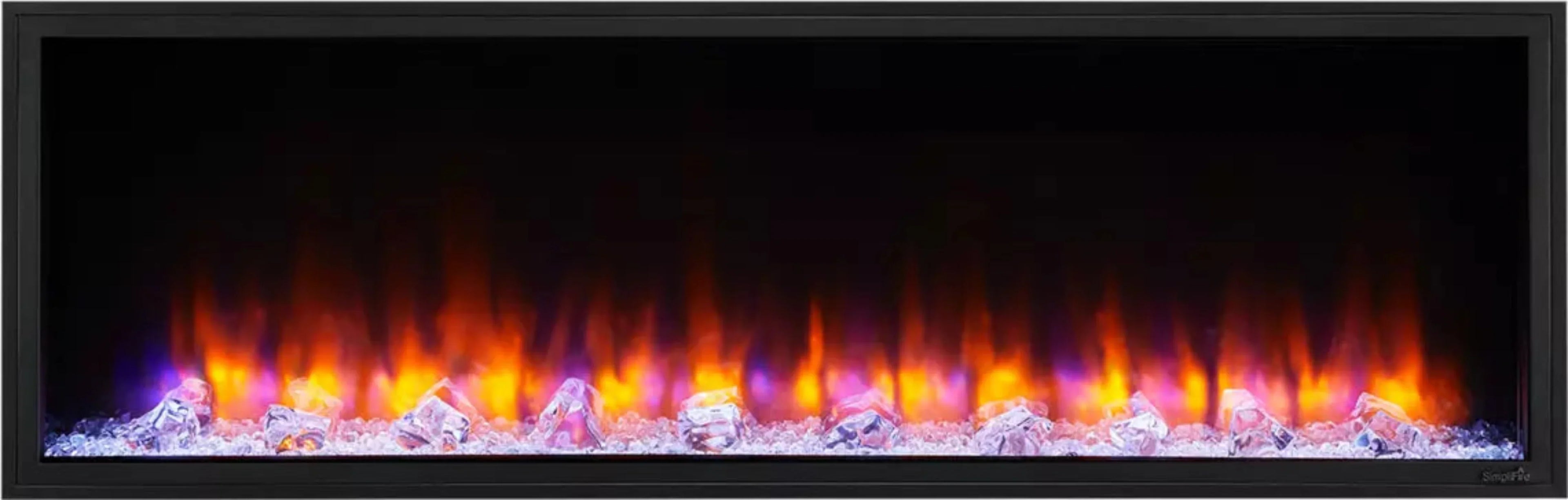 SimpliFire 55" Scion Clean Face Linear Electric Fireplace - SF-SC55-BK