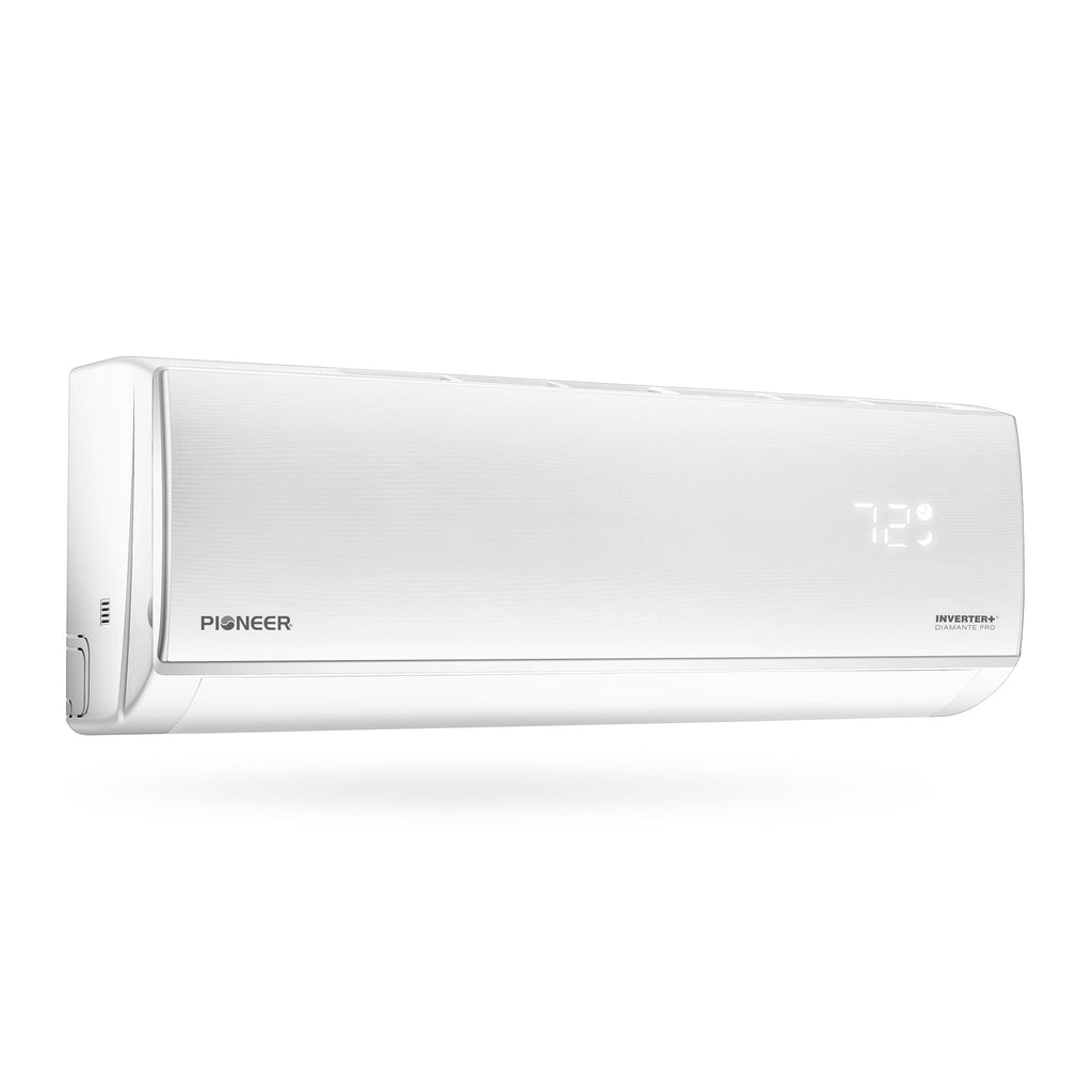 Pioneer Diamante Pro 9,000 BTU 20 SEER2 230V High-Wall Ductless Energy-Star Mini-Split Air Conditioner Inverter Heat Pump with 16 Ft. Kit - WYT009GLSI20RL
