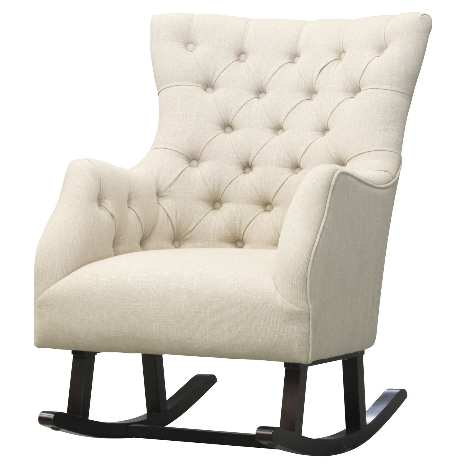 New Pacific Direct Abigail Fabric Tufted Rocking Chair  - 3900023