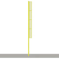 Jaypro Baseball Foul Poles - Professional 30' - Surface Mount Yellow - BBFP-30SM