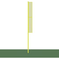 Jaypro Foul Poles - Collegiate 20' - Yellow - BBCFP-20