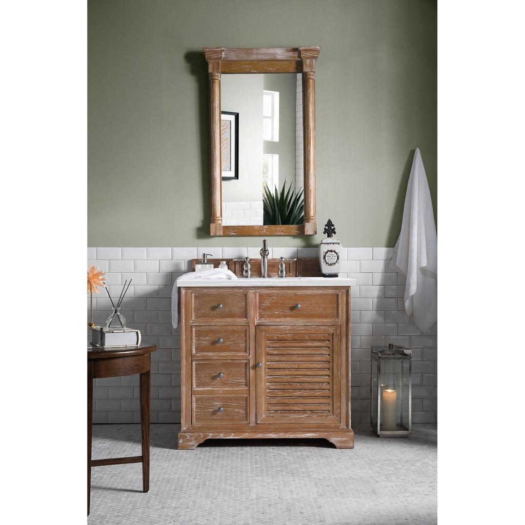 James Martin Vanities Savannah 36" Driftwood Single Vanity - 238-104-5511-3AF