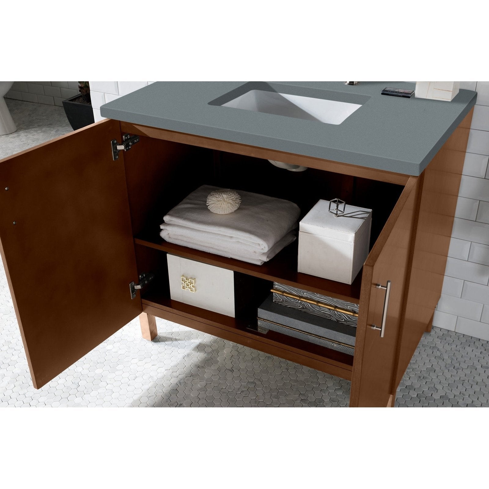 James Martin Vanities Metropolitan 36" Single Vanity - 850-V36-AWT-3AF