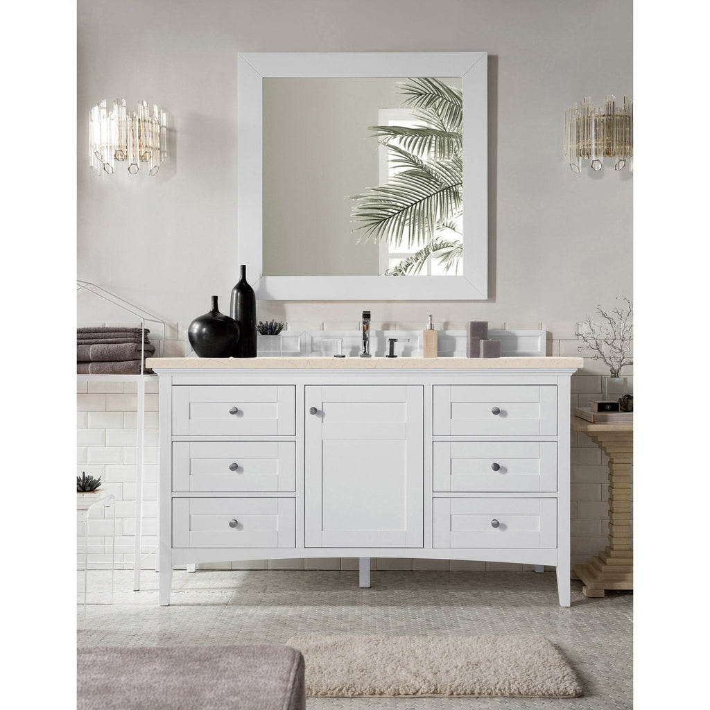 James Martin Vanities Palisades 60" Single Vanity - 527-V60S-BW-3AF