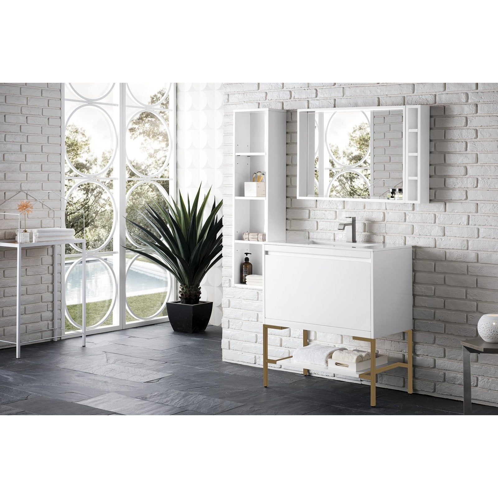 James Martin Vanities Milan 31.5" Single Vanity Cabinet - 801V31.5GWRGDCHB
