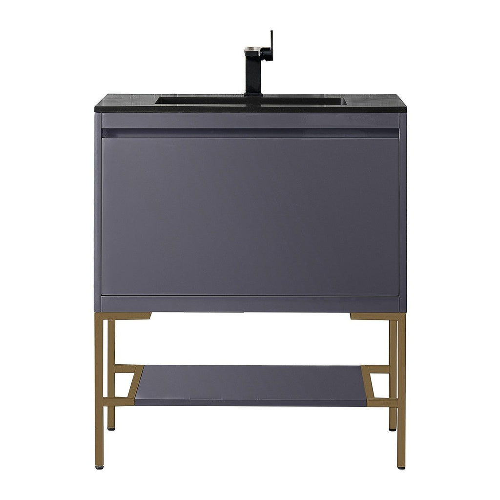 James Martin Vanities Milan 31.5" Single Vanity Cabinet - 801V31.5GWRGDCHB