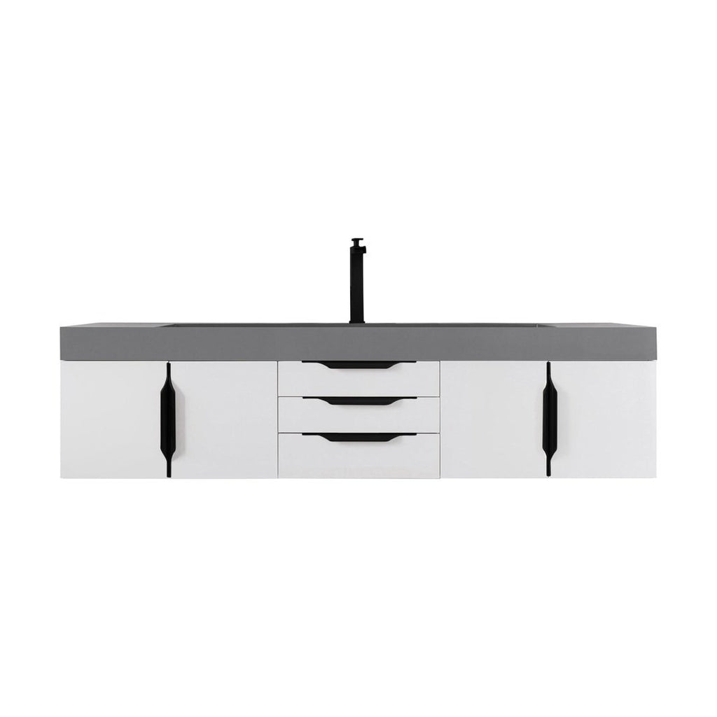 James Martin Vanities Mercer Island 72" Single Vanity - 389-V72S-AGR-G-DGG