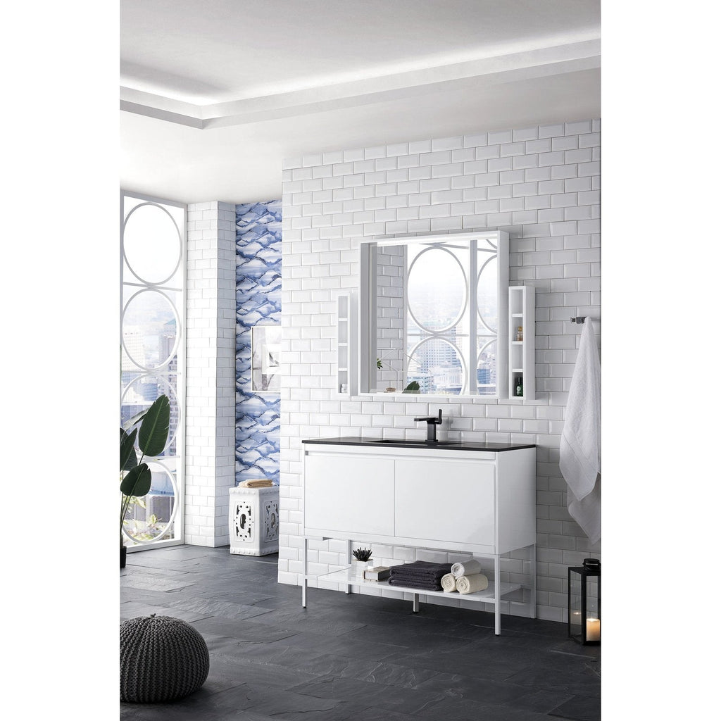 James Martin Vanities Milan 47.3" Single Vanity Cabinet - 801V47.3GWRGDCHB