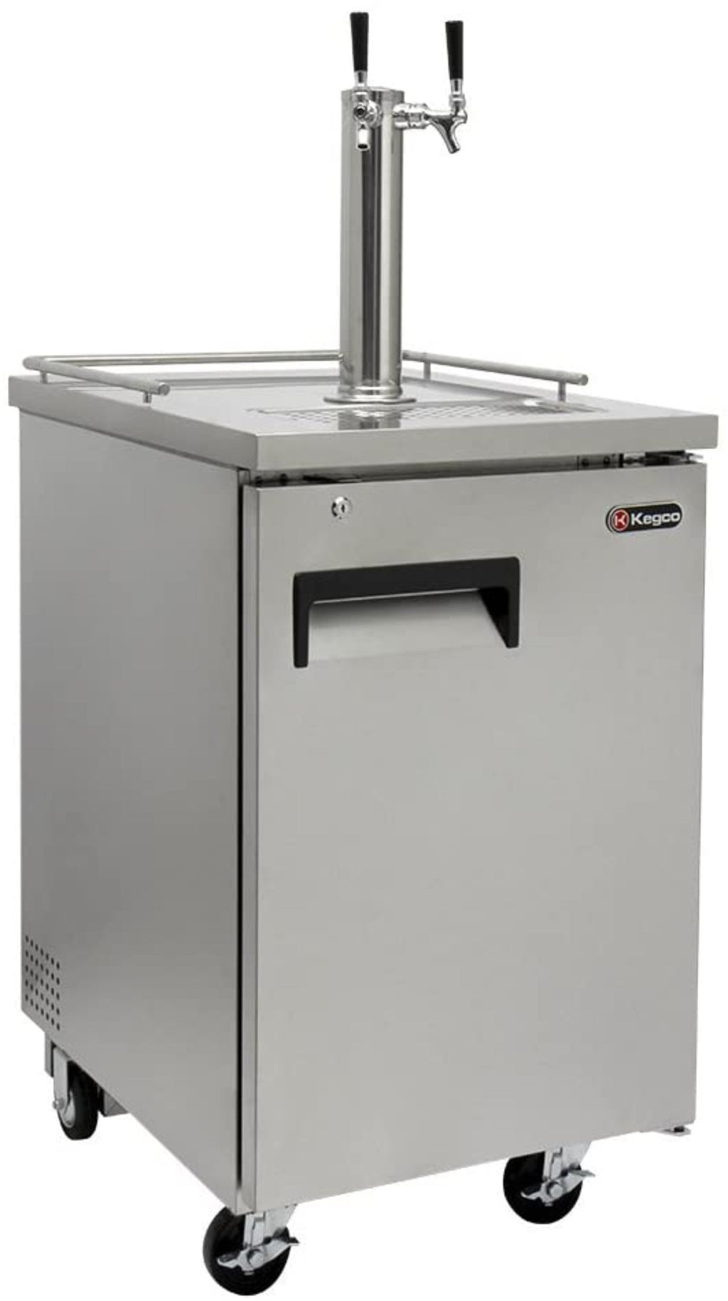 Kegco 24" Wide Cold Brew Coffee SilverCommercial Kegerator - ICXCK-1S-1