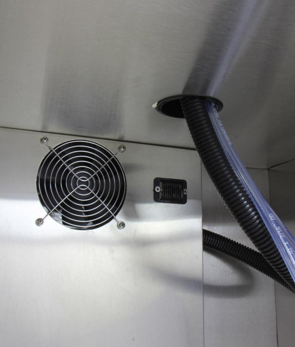 Kegco 24" Wide All Stainless Steel Outdoor Built-In Left Hinge Kegerator with Kit - HK38SSU-L-1