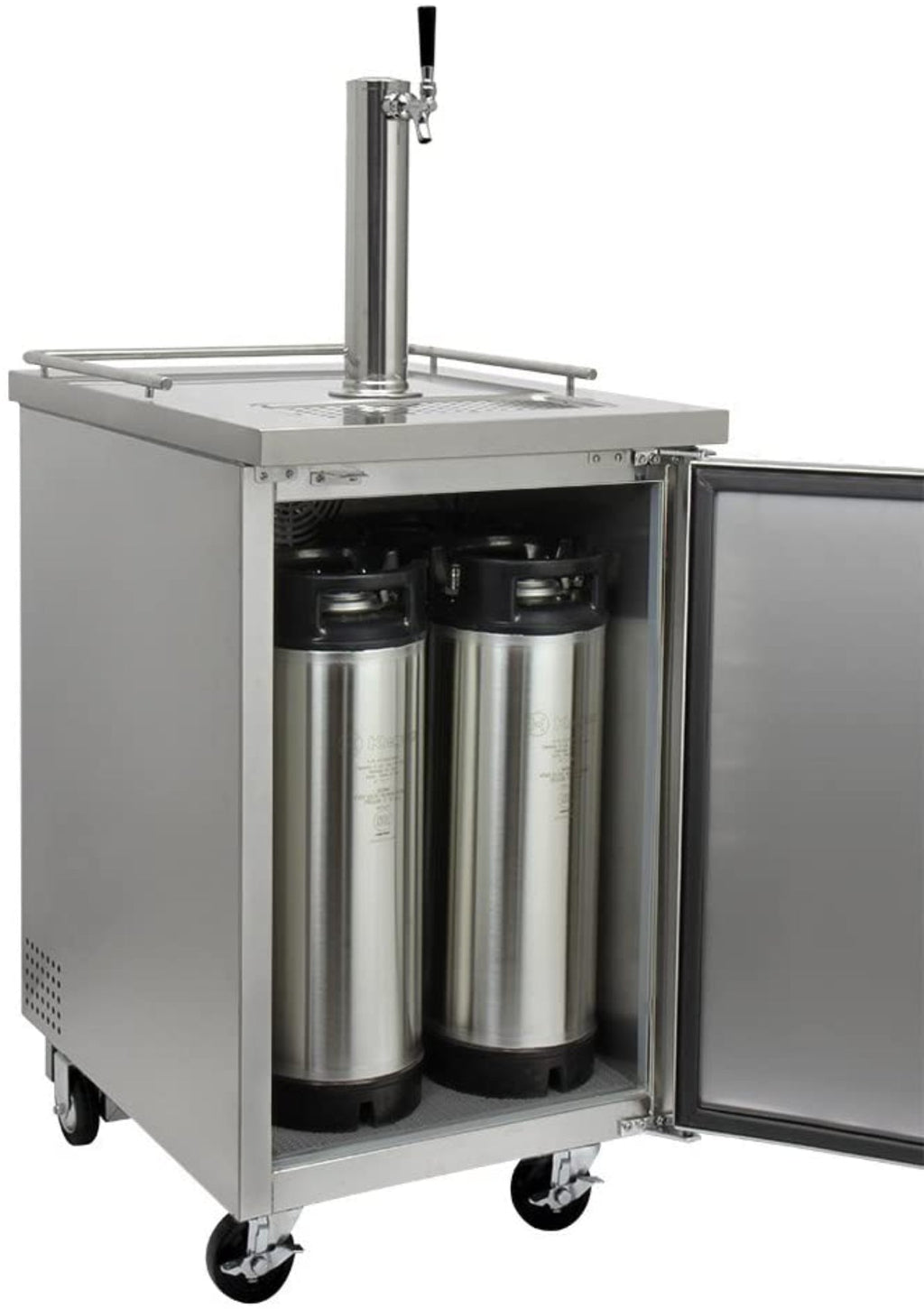 Kegco 24" Wide Cold Brew Coffee SilverCommercial Kegerator - ICXCK-1S-1