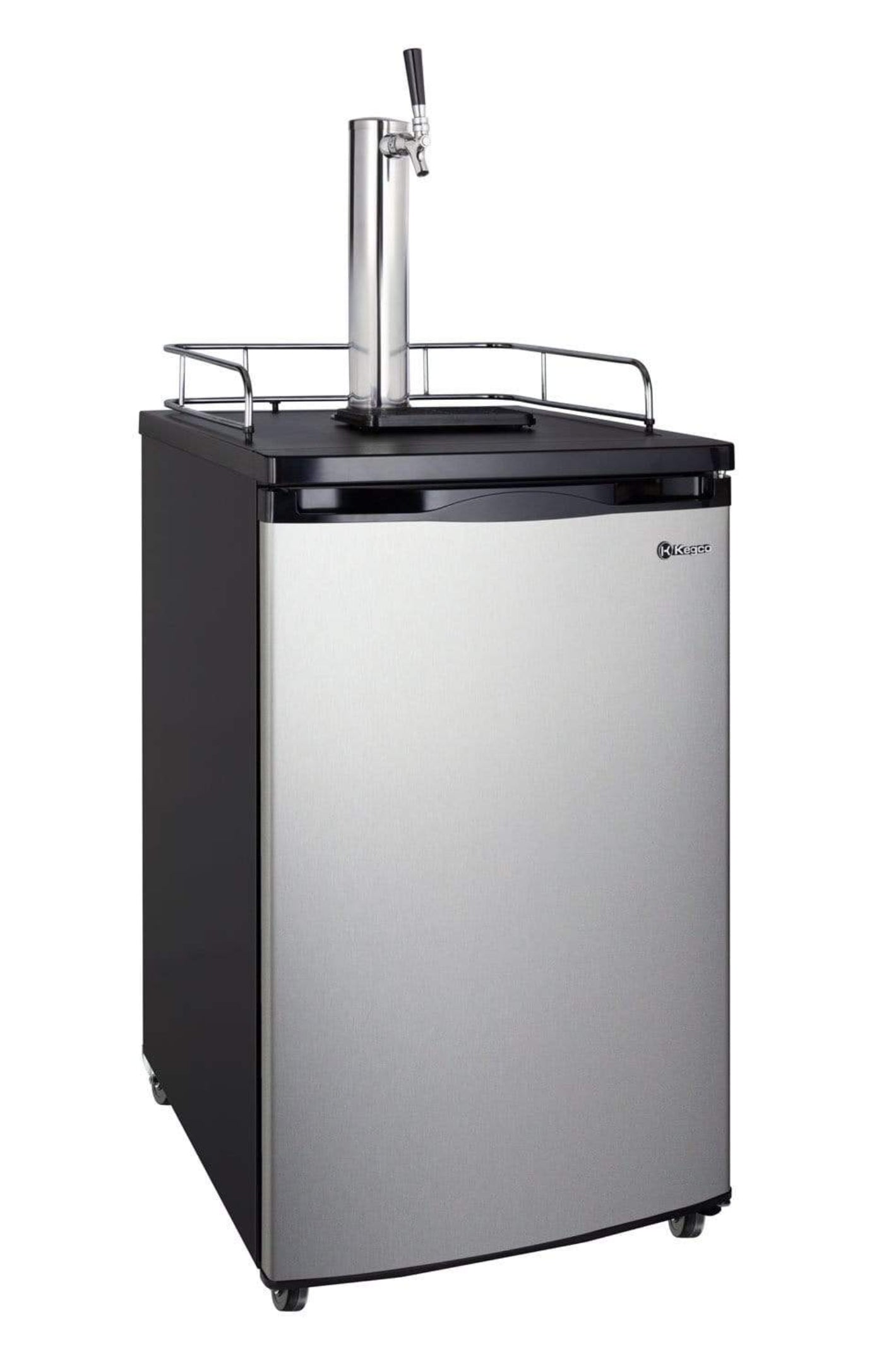 Kegco 20" Wide Cold Brew Coffee Single Tap Stainless Steel Single Tap Kegerator - ICK19S-1NK