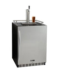 Kegco 24" Wide Cold Brew Coffee Tap Black Commercial Built-In Right Hinge Kegerator - ICHK38BSU-1