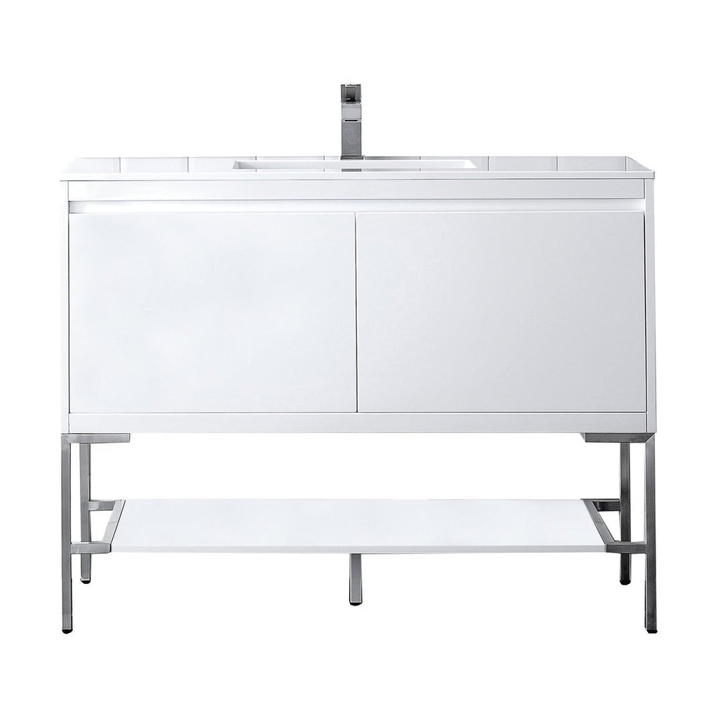 James Martin Vanities Milan 47.3" Single Vanity Cabinet - 801V47.3GWRGDCHB