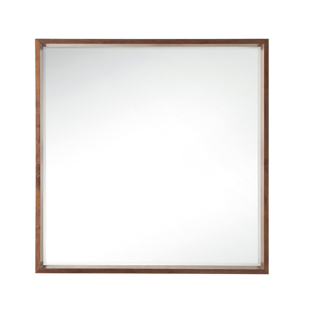 James Martin Vanities Milan 35.4" Square Cube Mirror - 803-M35.4-GW