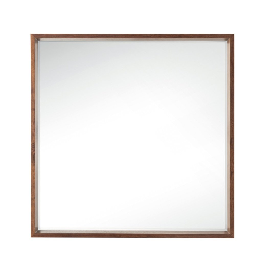 James Martin Vanities Milan 35.4" Square Cube Mirror - 803-M35.4-GW