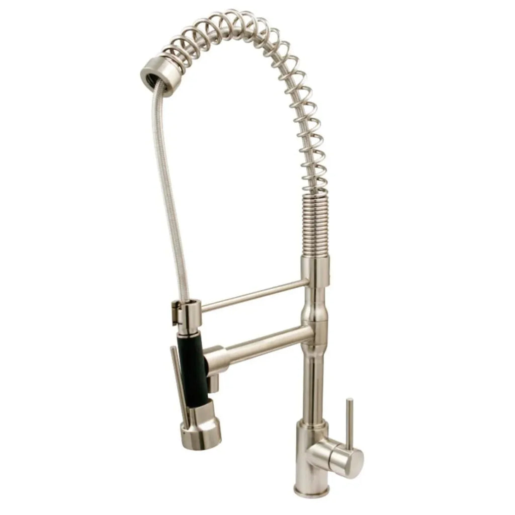 Kingston Brass Concord Single-Handle Pre-Rinse Kitchen Faucet in Brushed Nickel - KS8978DL