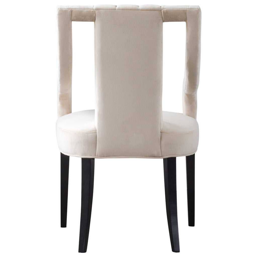 New Pacific Direct Viola Velvet Fabric Klismos Chair 9900033-332