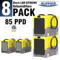 ALORAIR® Storm LGR extreme 85 Pint Commercial Restoration Dehumidifiers Pack of 8 - 8*Strom LGR Extreme in Yellow