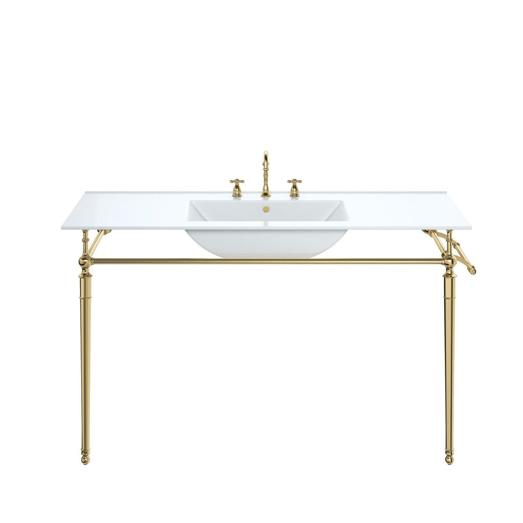 James Martin Vanities Westley 47.2" Single Sink and Console - 319V47.2BRSCRM