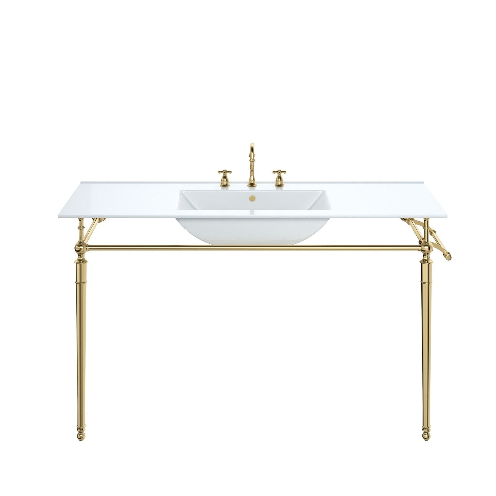 James Martin Vanities Westley 47.2" Single Sink and Console - 319V47.2BRSCRM