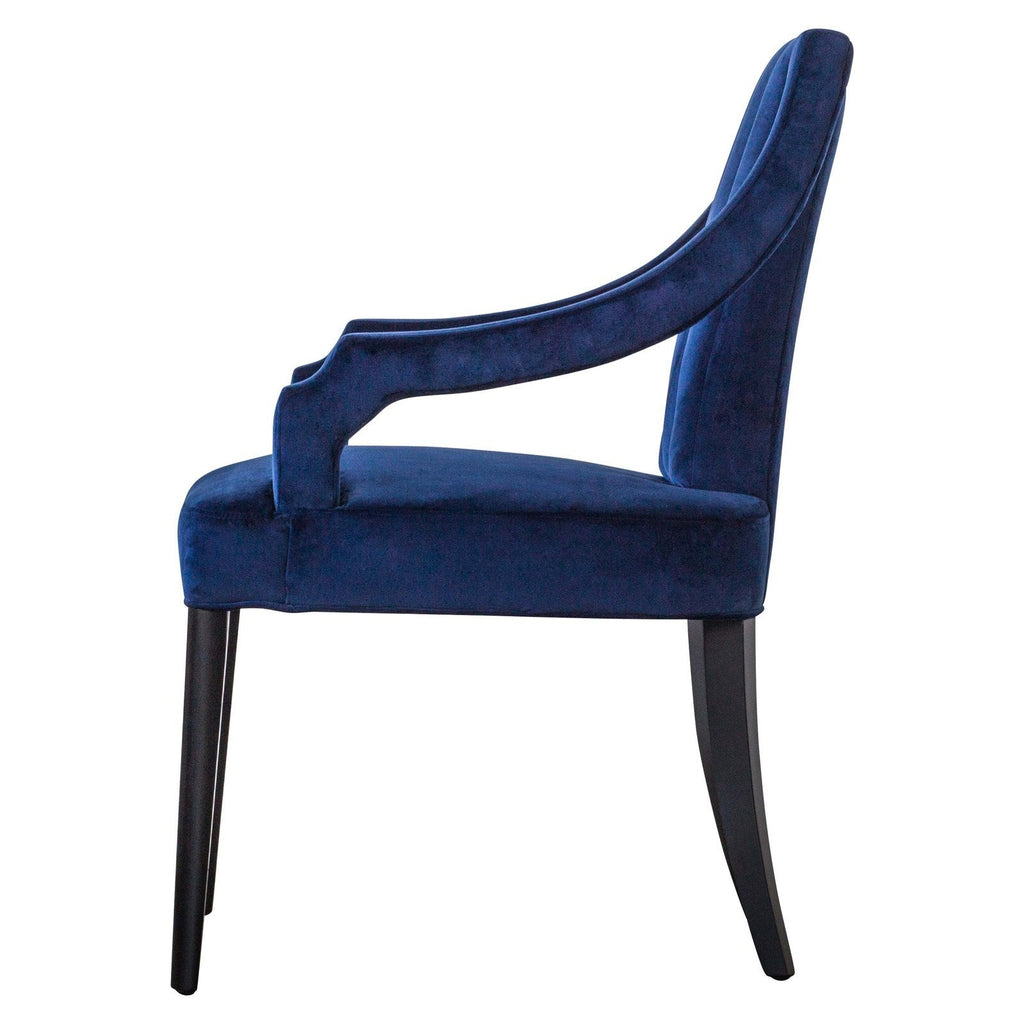 New Pacific Direct Viola Velvet Fabric Klismos Chair -  9900033-333