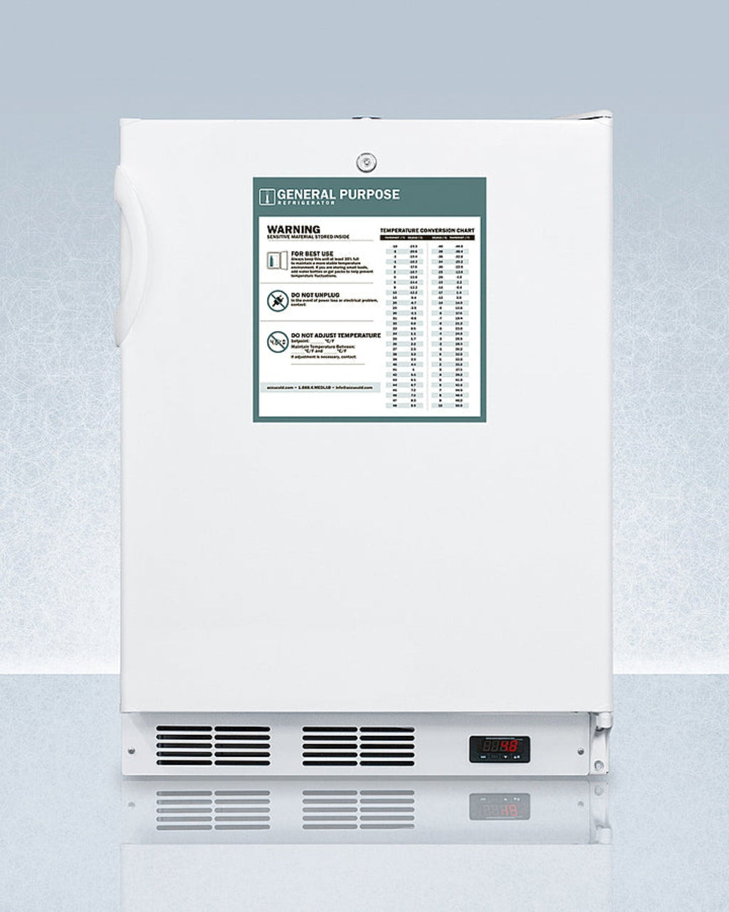 Accucold - 24" Wide Built-In All-Refrigerator, ADA Compliant - FF7LWBIADAGP