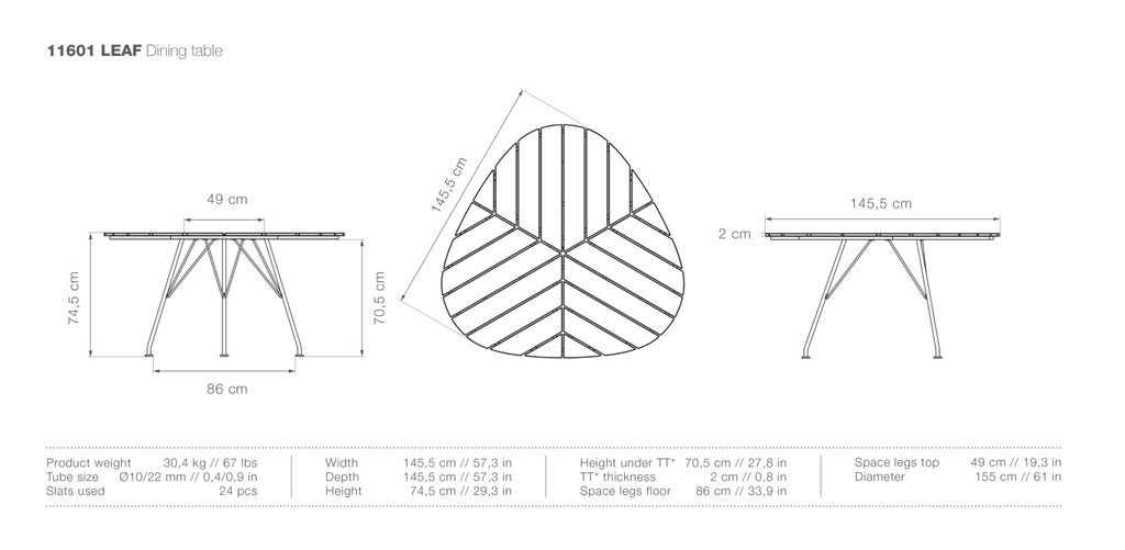 HOUE LEAF Dining Table - Procure Décor